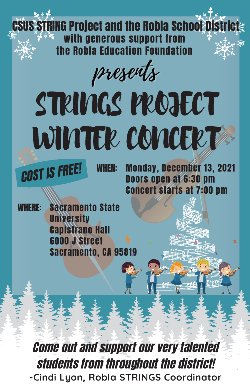 STRING Project Winter Concert Flyer Image. Content is in this calendar entry.